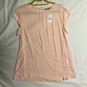 Ann Taylor Loft Women’s light pink blouse. NEW. LARGE.